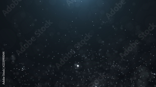 Dust particles. Abstract particle background. Dots background. 4k rendering.