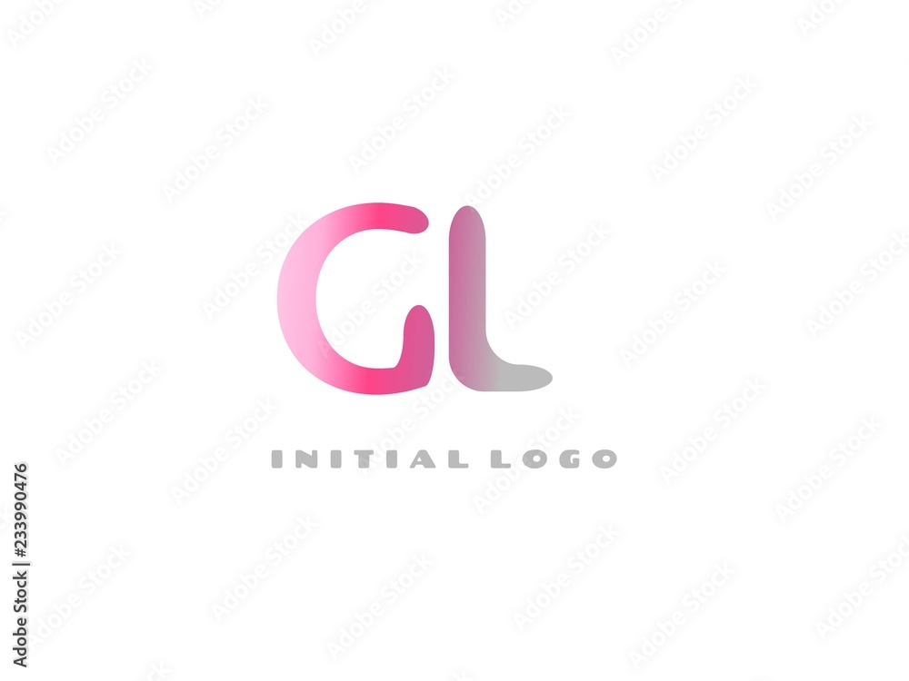 Obraz premium GL Initial Logo for your startup venture