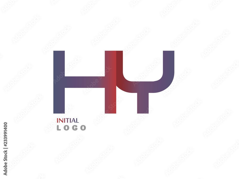 Obraz premium HY Initial Logo for your startup venture