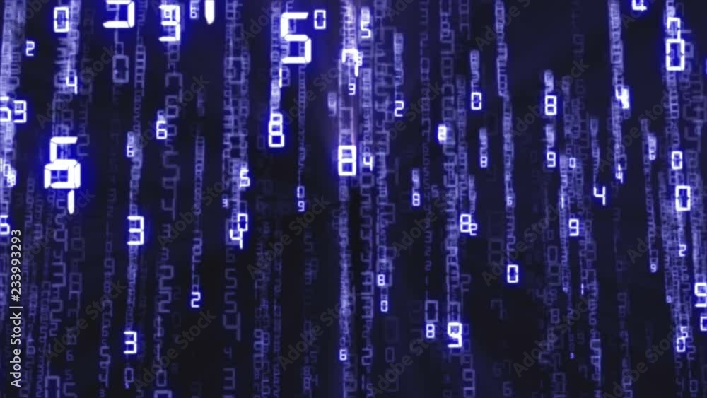 Binary rain, streams of blue numbers, 4K abstract background, matrix effect.
Binary rain, streams of blue numbers, 4K abstract background, matrix effect.