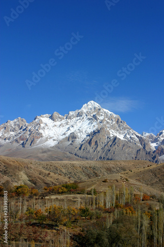 Mount Demirkazik at Aladaglar National Park in Nigde, Turkey. Mount Demirkazik is the most famous mountain in Aladaglar.