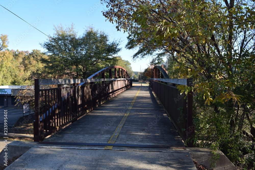 Depot Trail foot/bike bridge in Oxford Mississippi