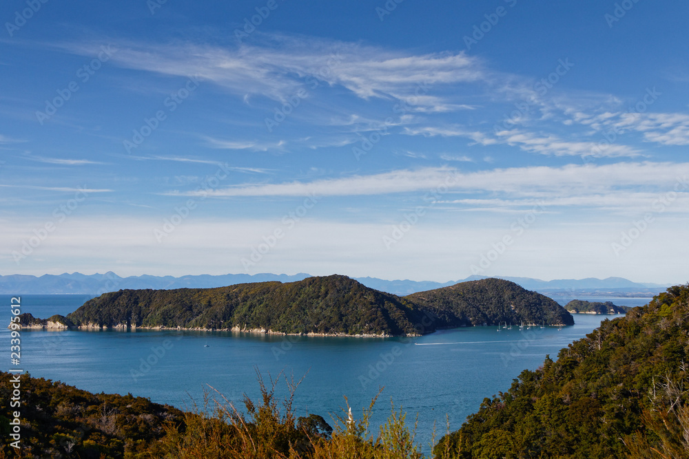Adele Island viewed from the Abel Tasman Coastal Track, New Zealand