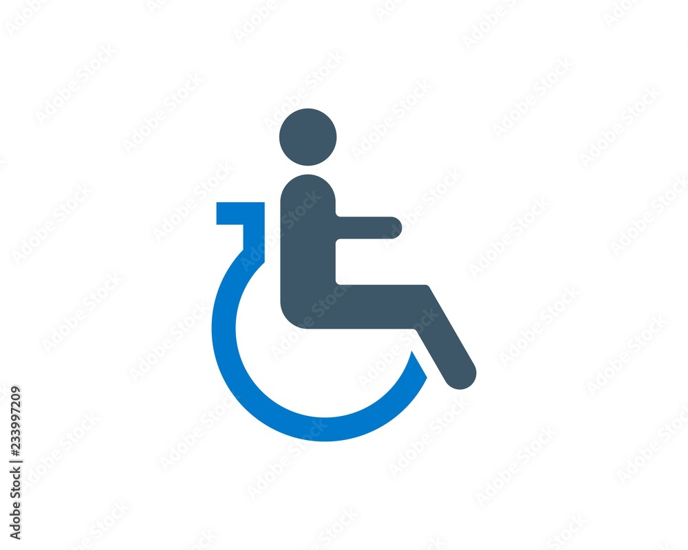 Disability Icon Clean Design Disability Icon Clean Design
