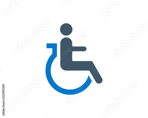 Disability Icon Clean Design