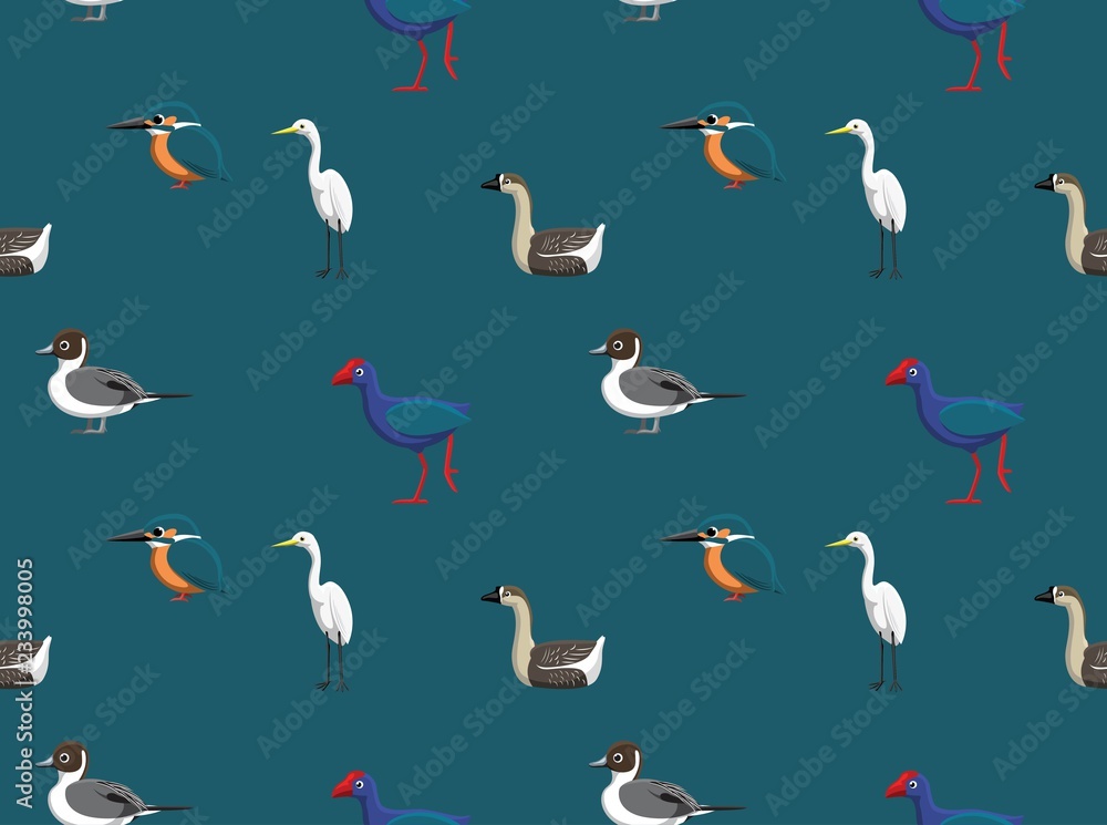Fototapeta premium Random African Birds Wallpaper 2