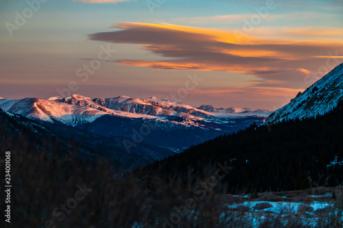 A Beautiful Sunrise in the Colorado Rocky Mountains