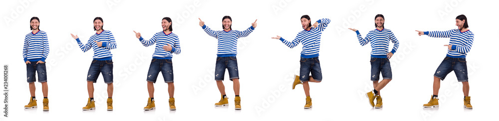 Young man isolated on white Young man isolated on white