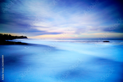 Long Exposure Waves  San Simeon  CA