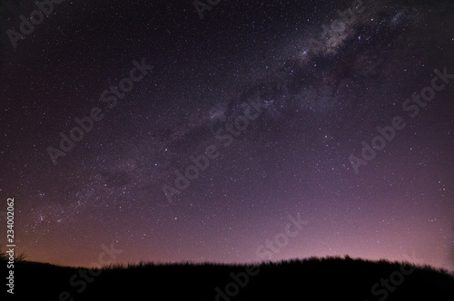 Milkyway over Papamoa beach New Zealand