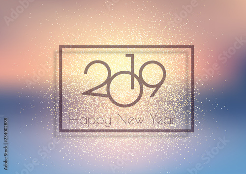 Glittery Happy New Year background