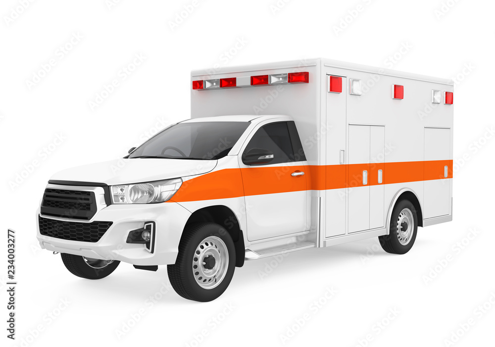 Ambulance Car Isolated Ambulance Car Isolated