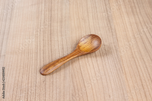 spoon wooden on wooden background.