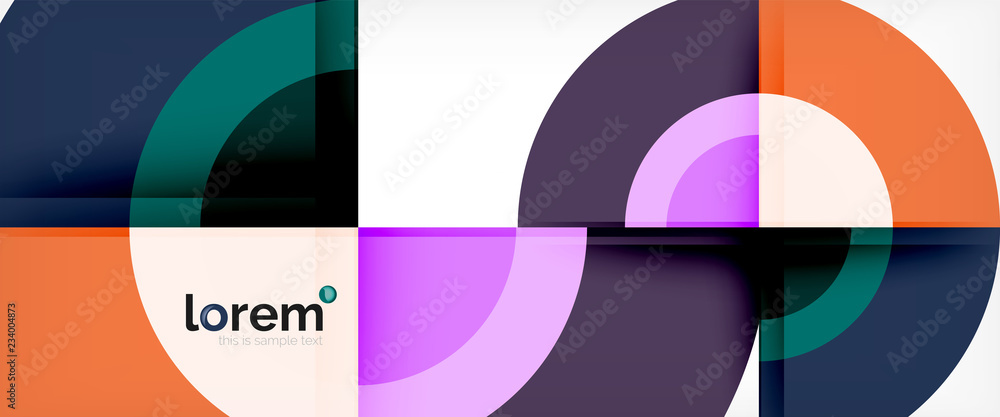 Multicolored round shapes abstract background Multicolored round shapes abstract background