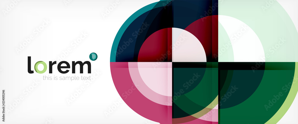 Multicolored round shapes abstract background Multicolored round shapes abstract background