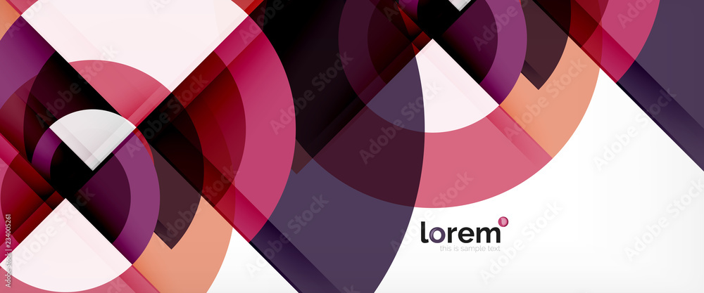 Circle abstract background, geometric modern design template Circle abstract background, geometric modern design template