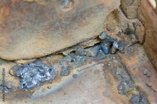 poor weld with slag