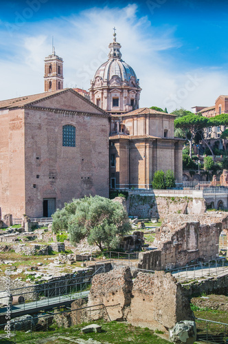 Roman Forum around the Colosseum in Rome