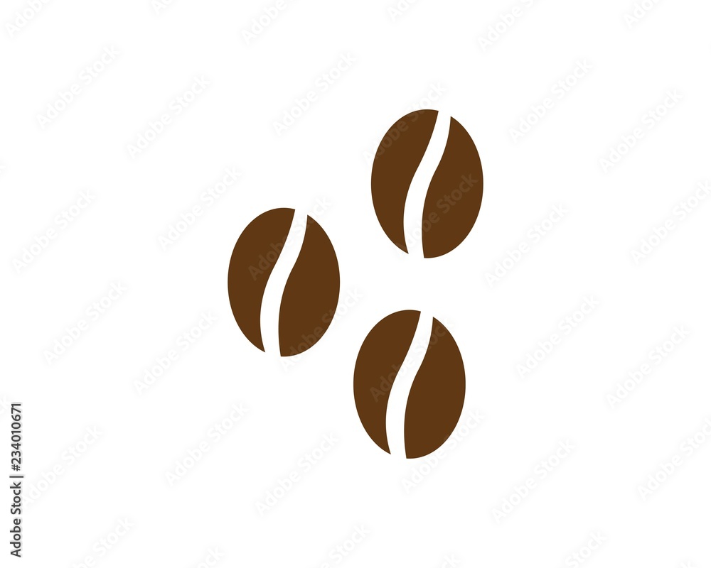vector coffee beans icon vector coffee beans icon