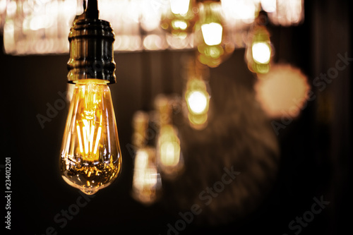 Old and vintage Edison light bulb © Nitiphol