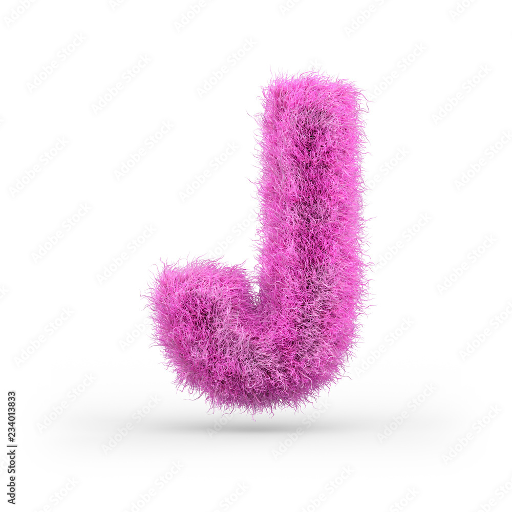 Uppercase fluffy and furry font. 3D Uppercase fluffy and furry font. 3D
