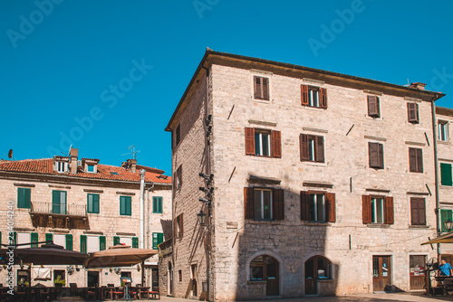 view of restaurant in kotor, montenegro