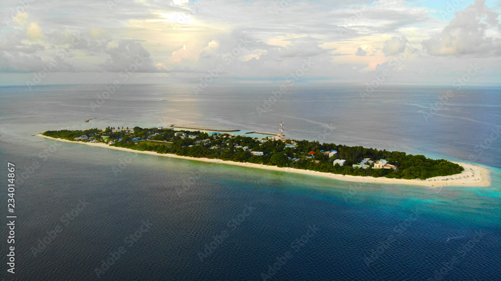 Ukulhas island in the Maldives