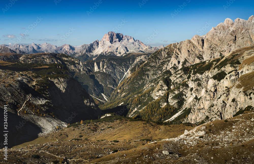 A view of mountain Alps in Italy
