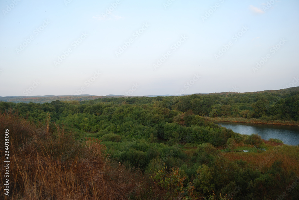 Fototapeta premium Strandzha Nature Park, Bocca del fiume Veleka