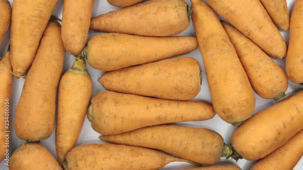 Rotation of the background made from whole carrots. Rotation of the background made from whole carrots.