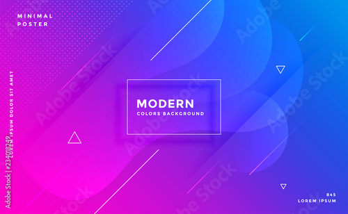 vibrant memphis style abstract gradient background