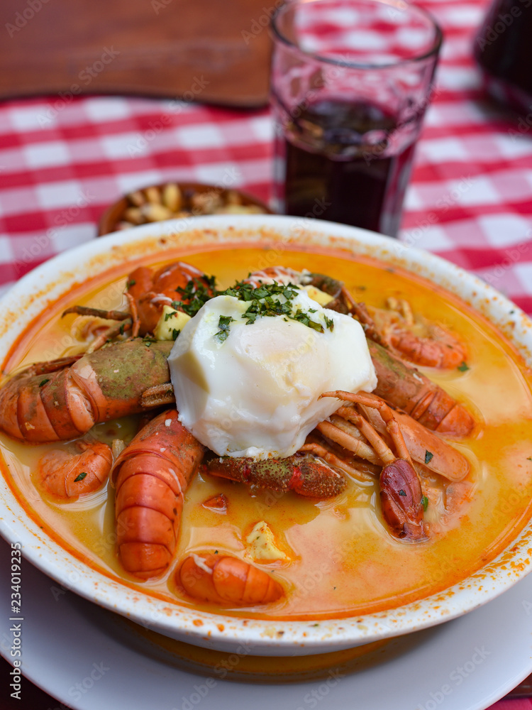 'Chupe de Camarones', a traditional shrimp dish from the city of Arequipa, Peru 'Chupe de Camarones', a traditional shrimp dish from the city of Arequipa, Peru