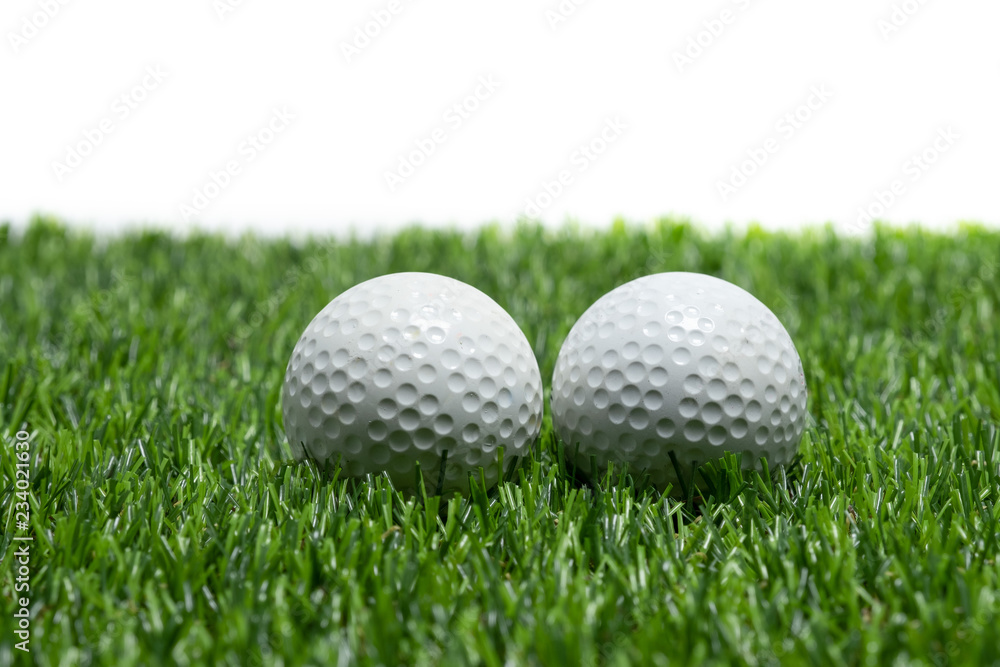 Golf ball on grass Golf ball on grass