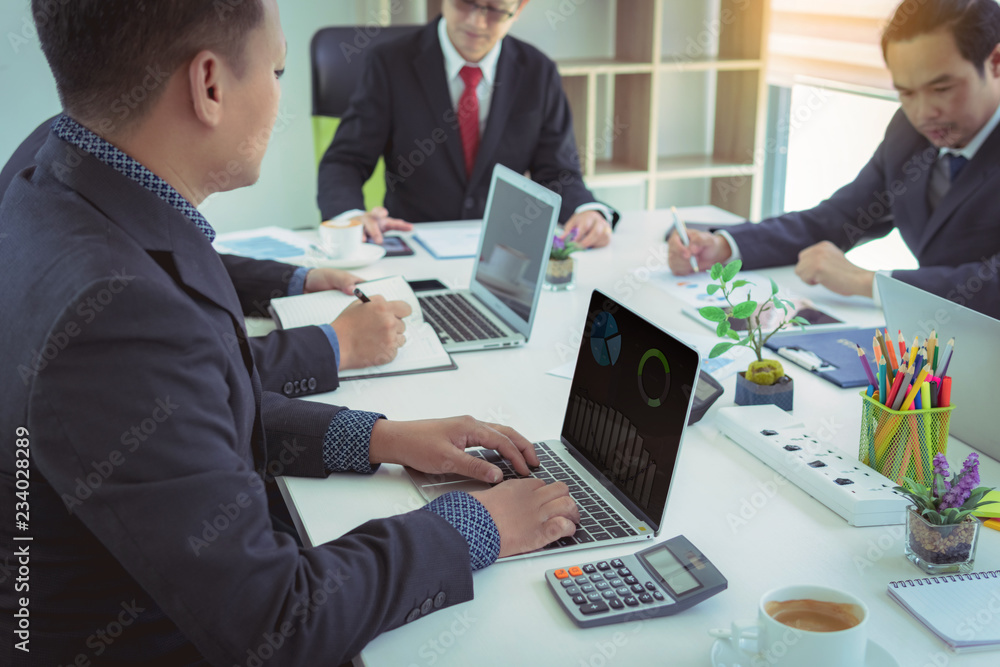 Business people meeting good teamwork in office.Teamwork successful Meeting Workplace strategy Concept. Business people meeting good teamwork in office.Teamwork successful Meeting Workplace strategy Concept.