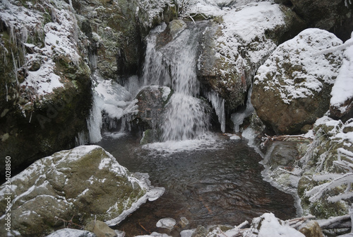 Winter of the Haydushki Waterfalls in Berkovitsa.

 photo