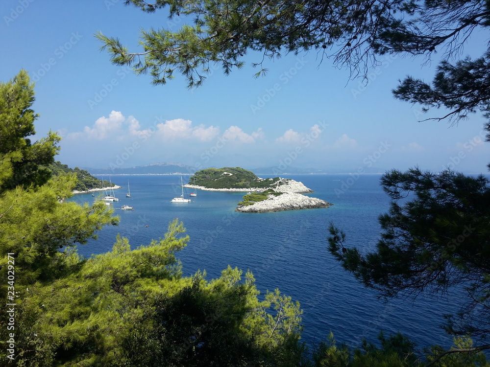 Coast of island Mljet, Croatia