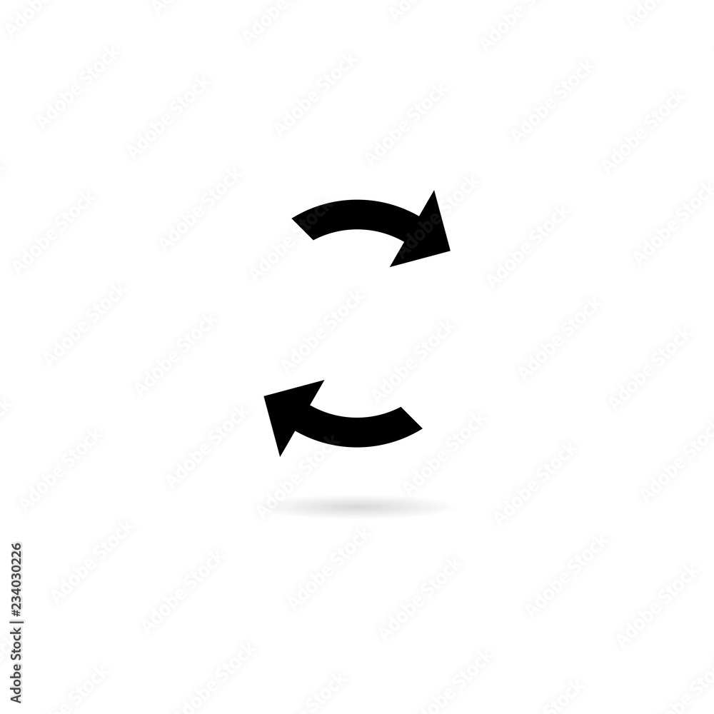 Black Arrow reload icon or logo Black Arrow reload icon or logo