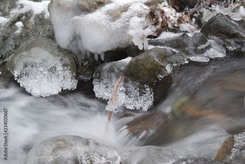 Winter of the Haydushki Waterfalls in Berkovitsa.
 photo