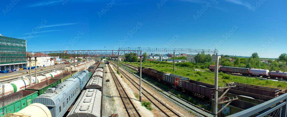 Railway station city Izhevsk. Russia