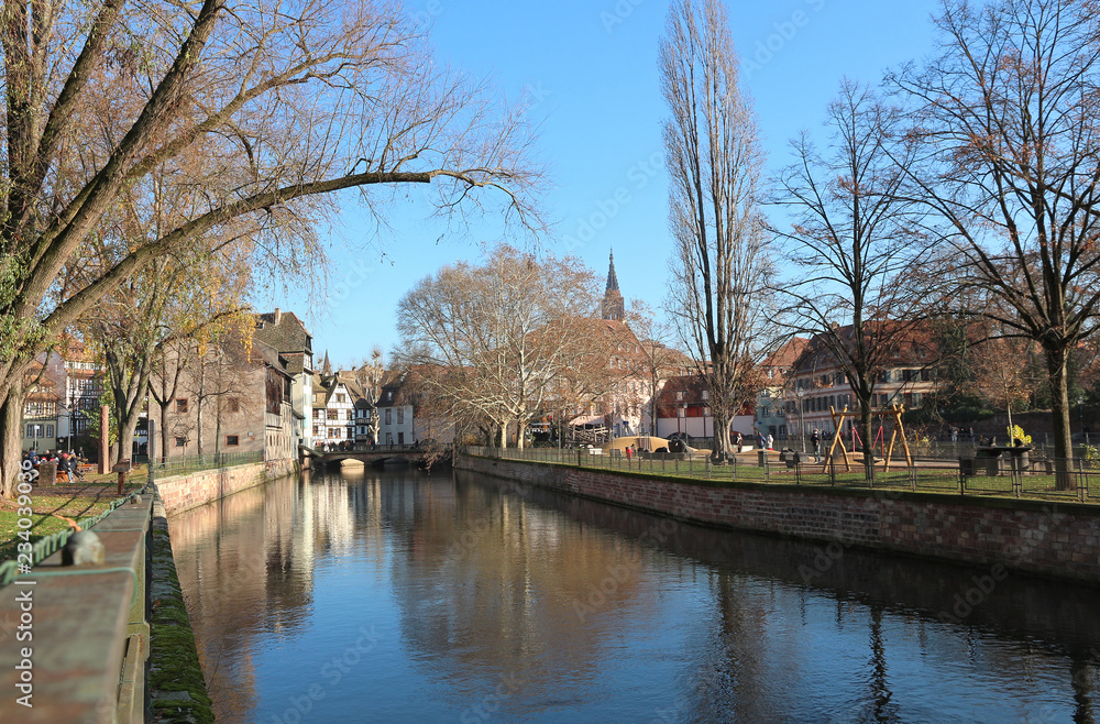 Fototapeta premium Picturesque old town Strasbourg - Alsace - France