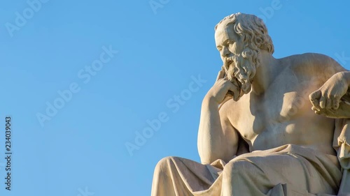 Close Up Of Ancient Greek Philosopher Socrates