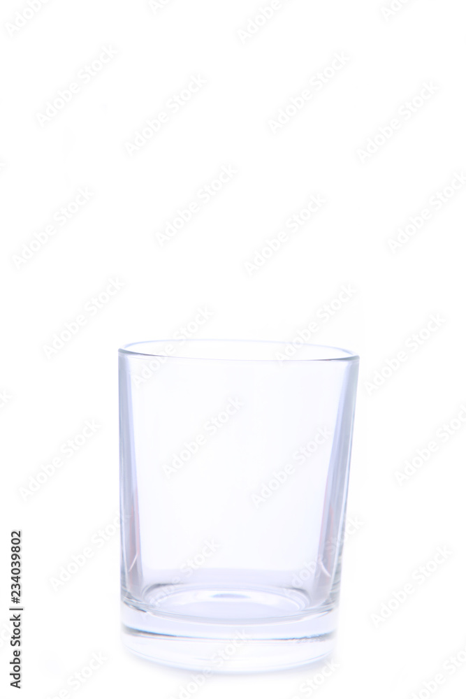 Empty glass isolated on a white background Empty glass isolated on a white background