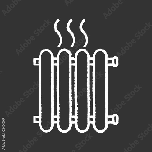 Radiator chalk icon