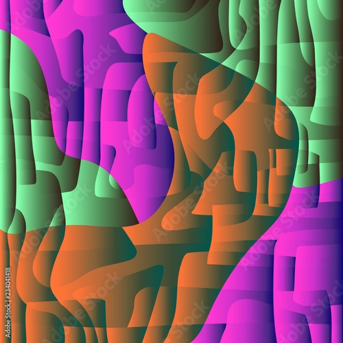 Vector contrasting background of models of different shapes.