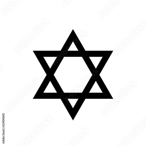 David star icon. Vector illustration. Flat design.