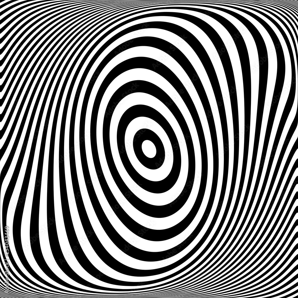 Torsion movement illusion. Lines texture.