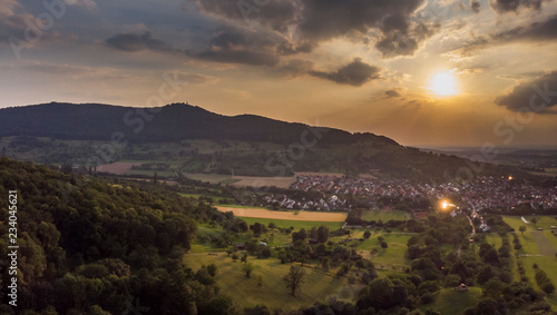 Sonnenuntergang - Panorama - Luftaufnahme © EinBlick