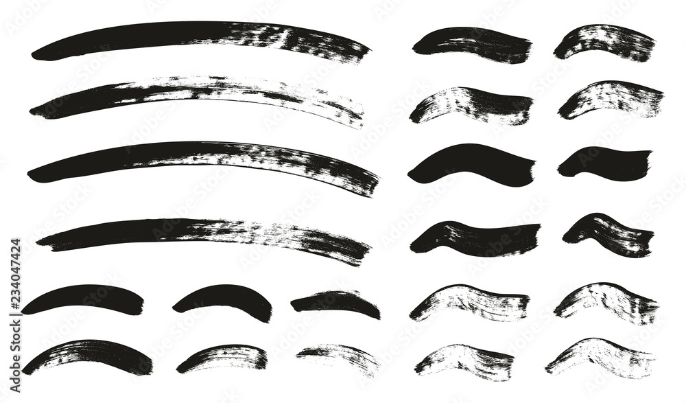 Calligraphy Paint Brush Curved Lines High Detail Abstract Vector Background Set 121 Calligraphy Paint Brush Curved Lines High Detail Abstract Vector Background Set 121