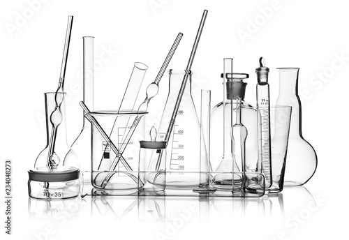 laboratory glassware group photo