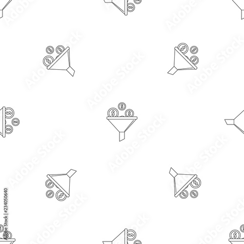 Investment pattern seamless vector repeat geometric for any web design